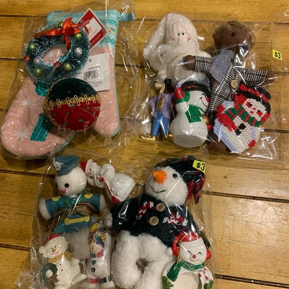unbranded Other - 3 grab bags *mixed items* used Festive Holiday Ornaments toys Knick knacks